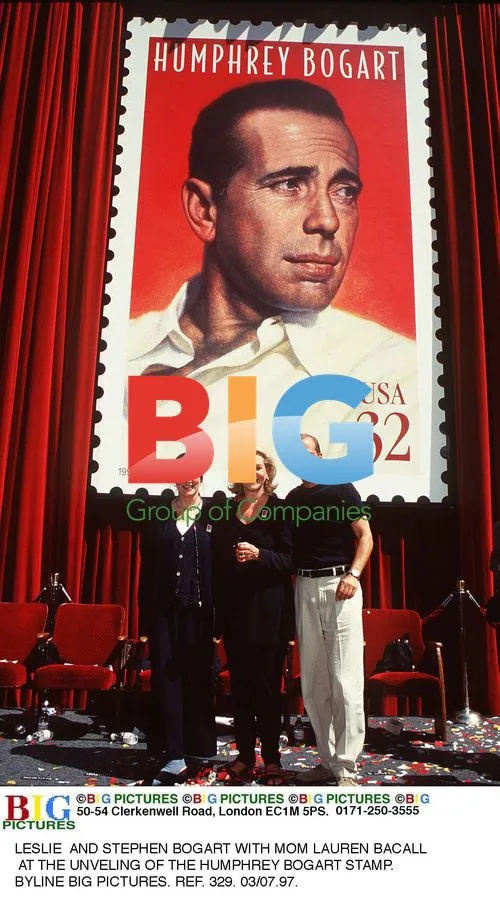 Leslie and Stephen Bogart with Lauren Bacall
