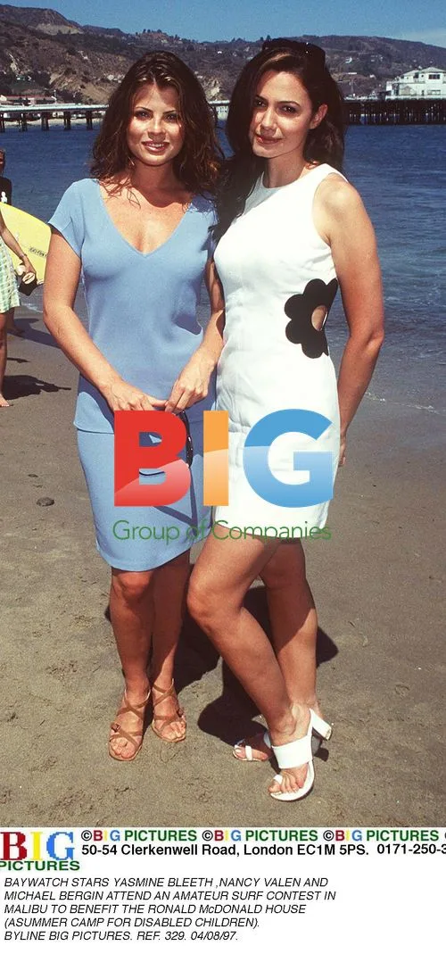 Baywatch Stars at Charity Surf Contest