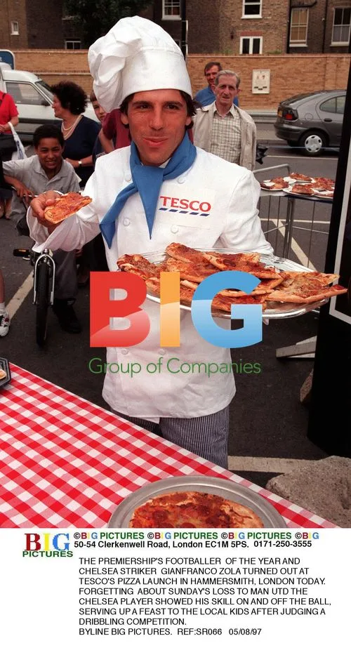 Gianfranco Zola Attends Tesco's Pizza Launch