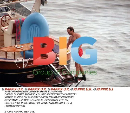 Daniel Ducret and Bodyguard on Boat