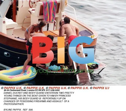 Daniel Ducret on Boat with Bodyguard