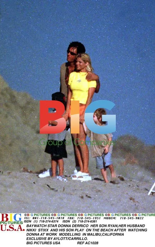 BAYWATCH Star Donna Derrico with Family in Malibu