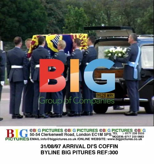 Princess Diana's Coffin Arrival