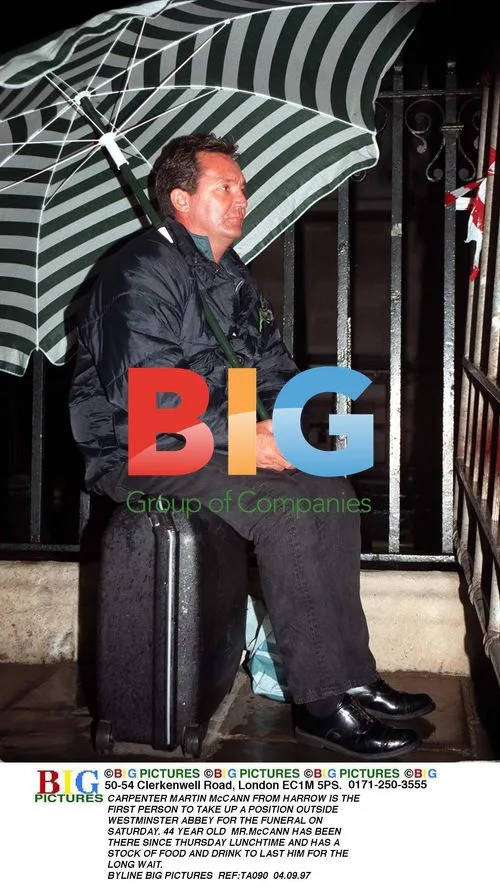 Carpenter Martin McCann Waits Outside Westminster Abbey