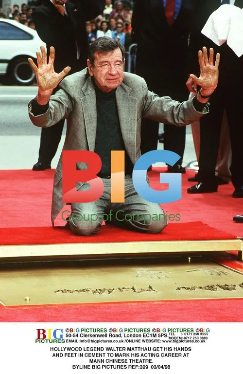WALTER MATTHAU'S HAND AND FEET CEREMONY