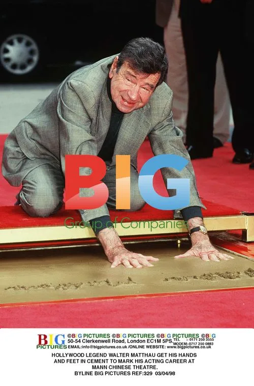 WALTER MATTHAU HAND AND FOOT PRINT CEREMONY