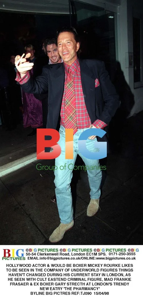 Mickey Rourke Spotted with Underworld Figures in London
