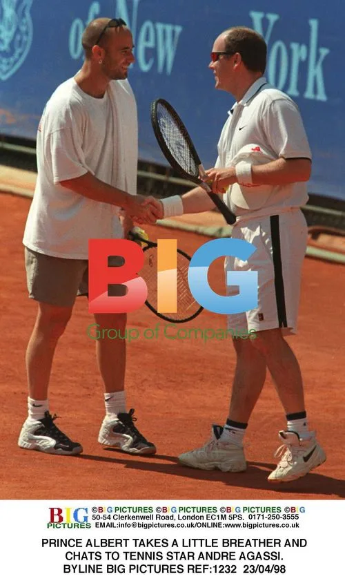 Prince Albert and Andre Agassi Chat