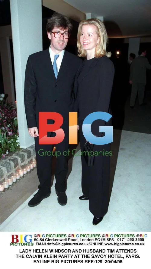 LADY HELEN WINDSOR and TIM at CALVIN KLEIN party