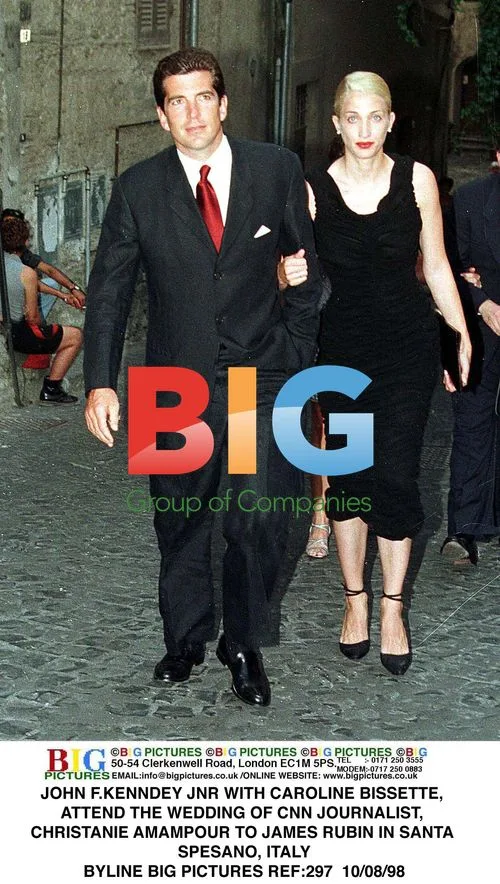 JFK Jr. at Amanpour-Rubin Wedding