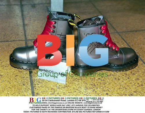Keith Richards Customizes Dr. Martens for World AIDS Day