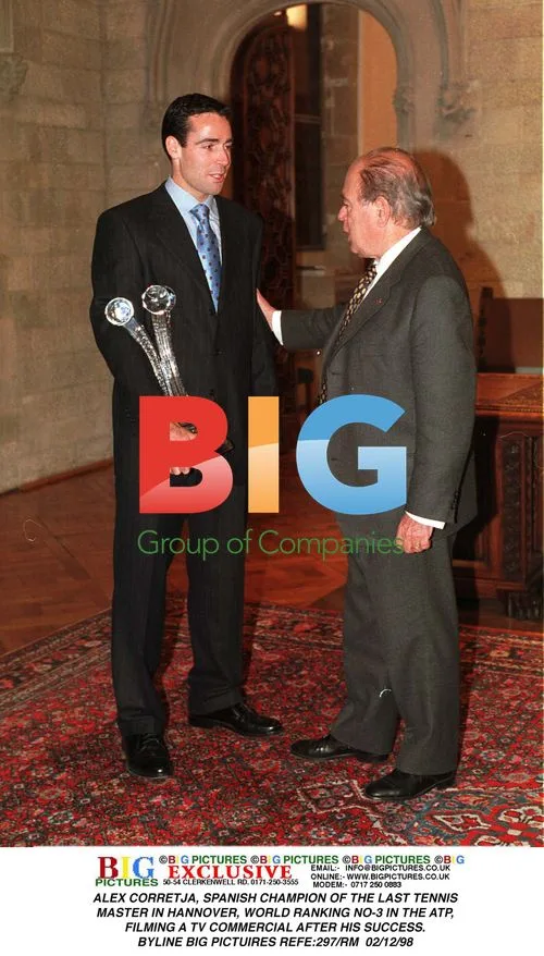 Alex Corretja Meets Barcelona Authorities