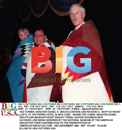 Ted Turner, Senator Inouye, and Skip Hayward Honored