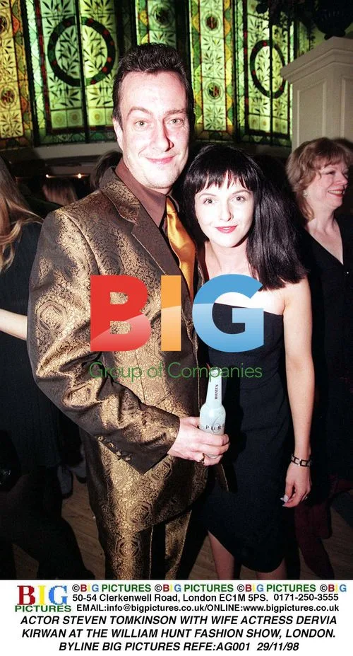 ACTOR STEVEN TOMKINSON WITH WIFE ACTRESS DERVIA KIRWAN