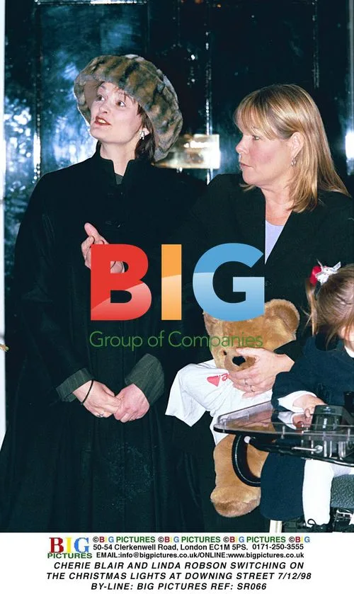 Cherie Blair and Linda Robson at Downing Street