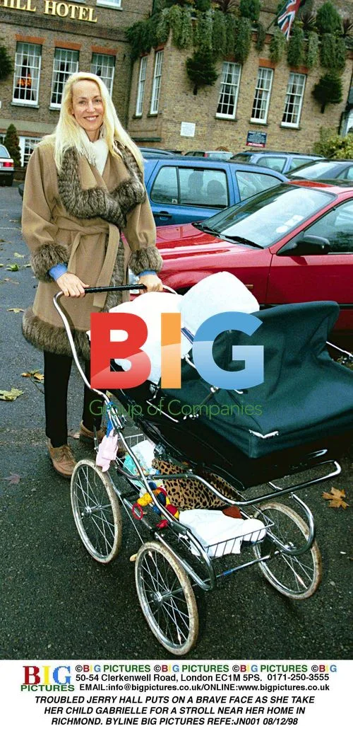 Jerry Hall Takes Daughter Gabrielle for Walk