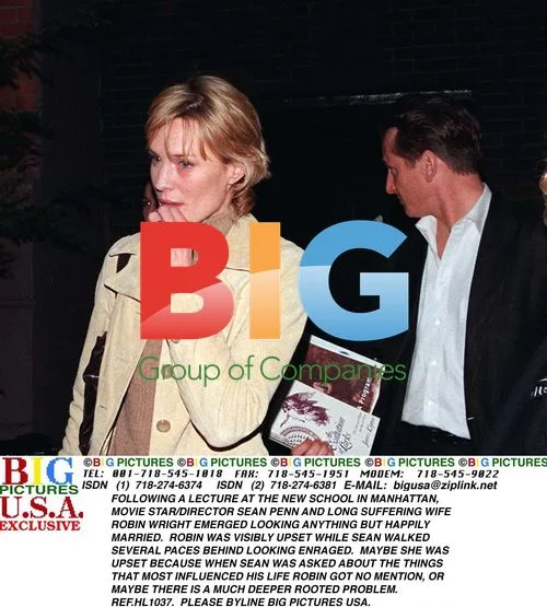 Sean Penn and Wife Robin Wright Upset