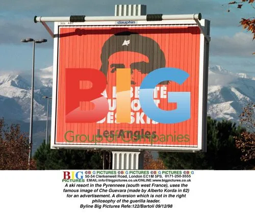 Che Guevara Ads at Pyrennees Ski Resort