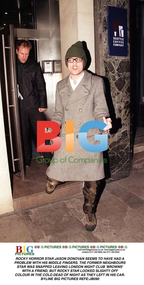 Jason Donovan Leaves London Nightclub