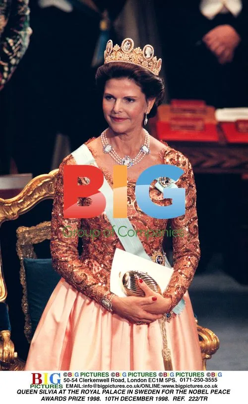 Queen Silvia at Nobel Peace Prize 1998