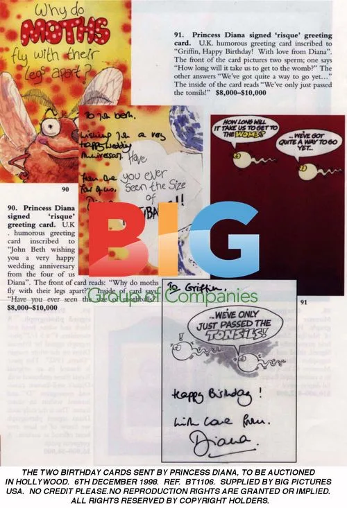 Princess Diana's Birthday Cards Auctioned