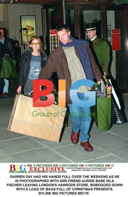Darren Day and Isla Fischer Shopping at Harrods