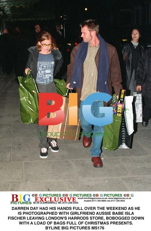 Darren Day and Isla Fischer Shop at Harrods