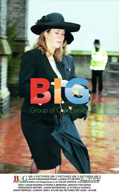Tiggy Legge-Bourke at memorial service for Sarah Ferguson's mother