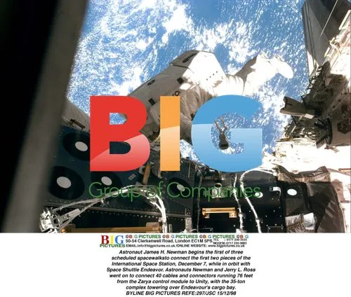 Astronauts Connect Space Station