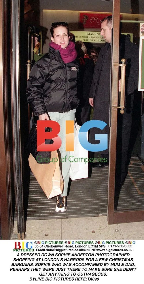 Sophie Anderton Shops at Harrods