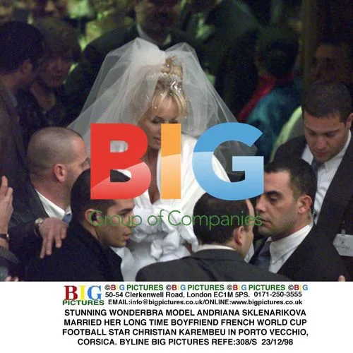 Sklenarikova and Karembeu's Corsican Wedding