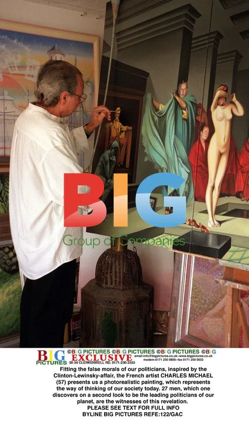 Politicians Witnessed Painting Inspired by Clinton-Lewinsky Affair