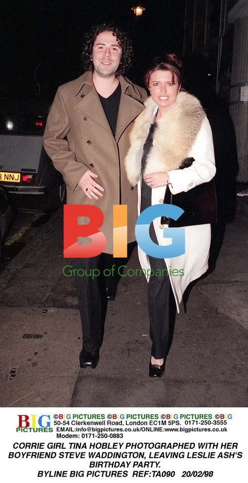 Tina Hobley photographed with boyfriend