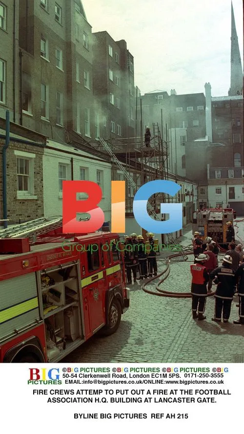Fire crews battle blaze at FA building