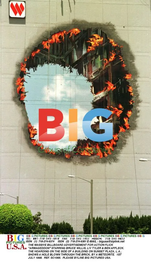 Armageddon billboard ad in L.A.