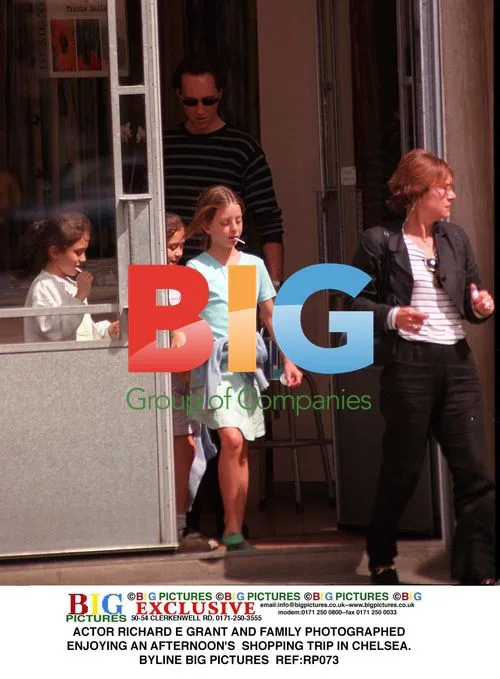 Richard E Grant and Family Shopping in Chelsea