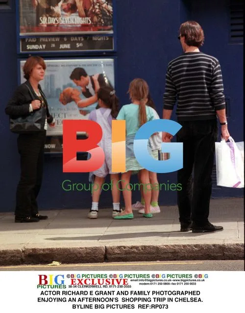 Richard E Grant and Family Shopping in Chelsea