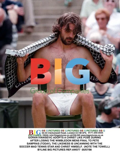 Goran Ivanisevic's Christ-Like Pose After Wimbledon Loss