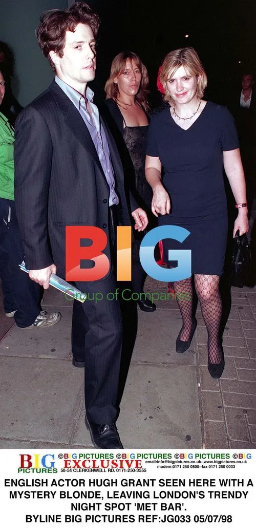 Hugh Grant seen with mystery blonde