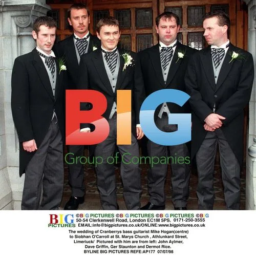 Cranberrys bassist Mike Hogan's wedding