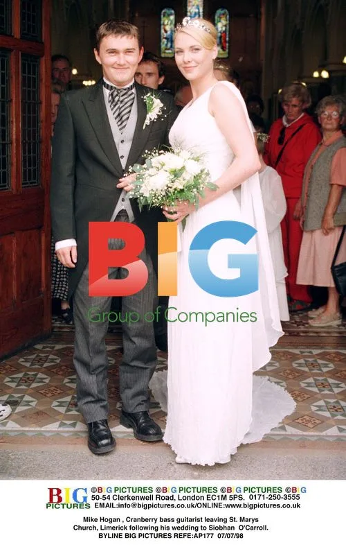 Mike Hogan Leaves Wedding at St. Marys Church