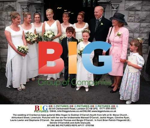 Cranberrys bassist Mike Hogan's wedding