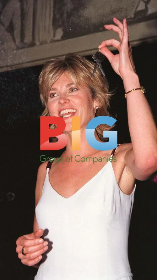Anthea Turner draws raffle at Grand Prix Ball