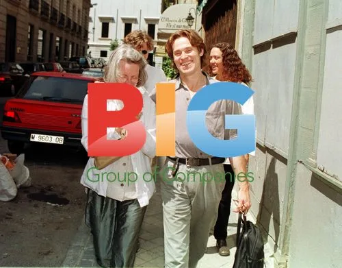 Willem Dafoe with family in Madrid