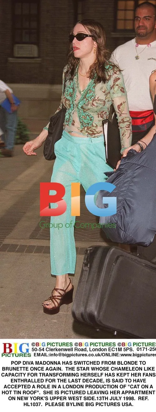 POP DIVA MADONNA GOES BRUNETTE AGAIN