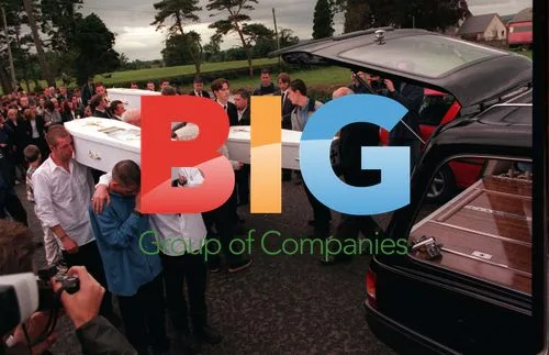 Three coffins at funeral in Ballymoney