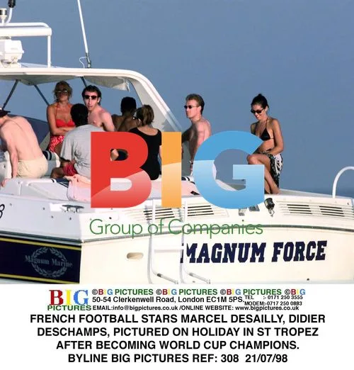 French Football Stars on Holiday in St Tropez