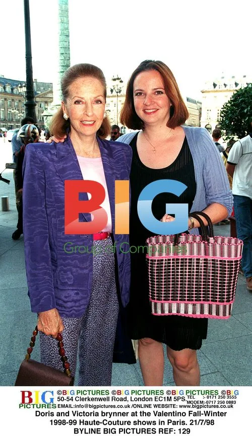 Doris and Victoria Brynner at Valentino Fashion Show