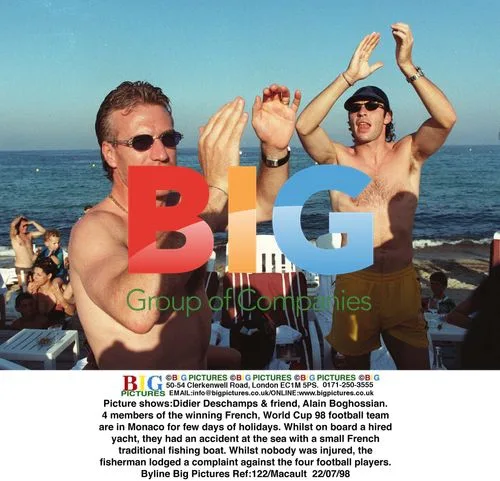 Didier Deschamps & friend in boat accident