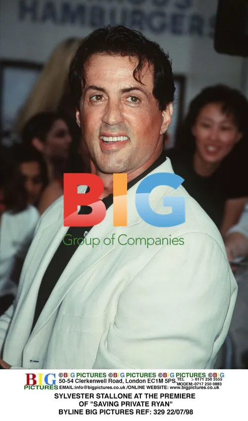 Sylvester Stallone at "Saving Private Ryan" Premiere